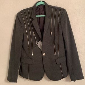 NWT CXC Style Design Gray Blazer Size XL